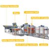 QT6-15 Fully Automatic Hydraulic Concrete Cement Block Brick Making Machinery