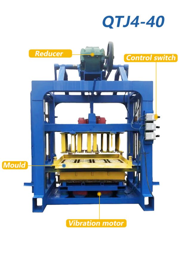 QTJ4-40 QTJ4-40 semi-automatic concrete brick/block making machine